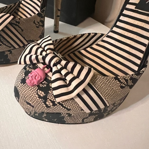 Iron Fist Slingback Platform Stilettos Skull Women’s Size 6 - Picture 5 of 7